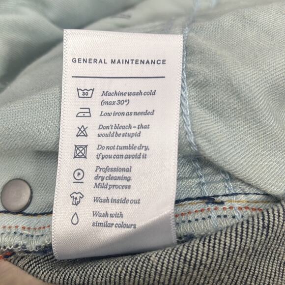 Spoke Original 12 Oz Original Denim in Rinse Wash. - Picture 10 of 13